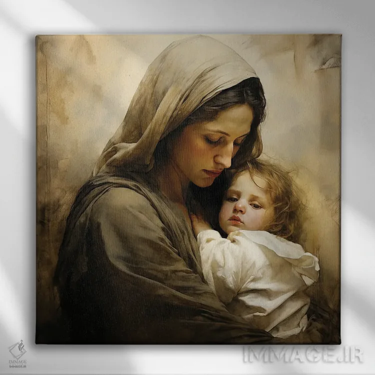 تابلو مامان اثر کلودیا مککینی - نمای روبهرو روی دیوار