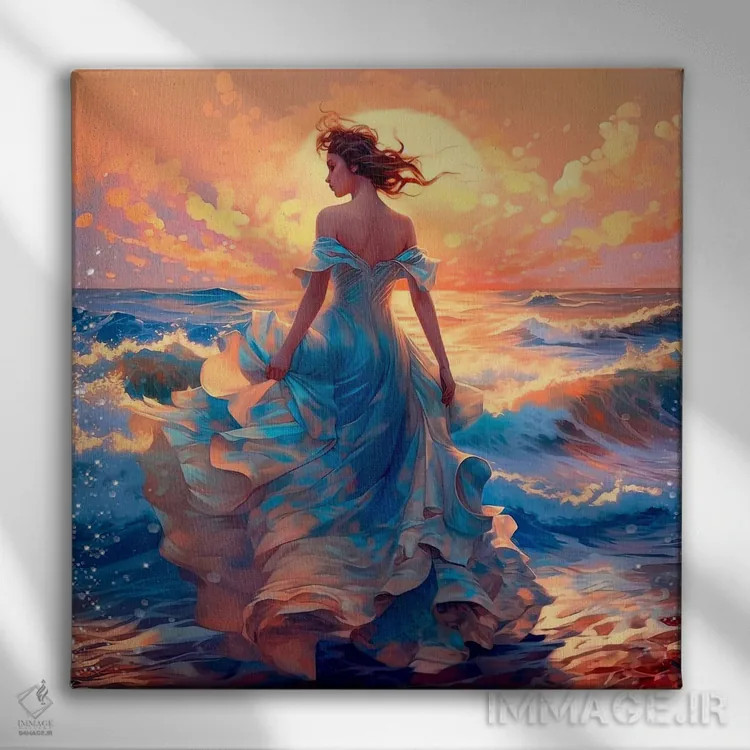 تابلو بوسه خورشید خورده اثر کلودیا مککینی - نمای روبهرو روی دیوار