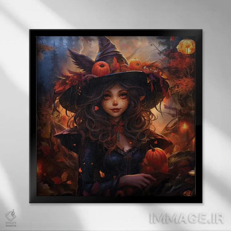 تابلو زمان جادویی اثر کلودیا مککینی - نمای قابدار مشکی