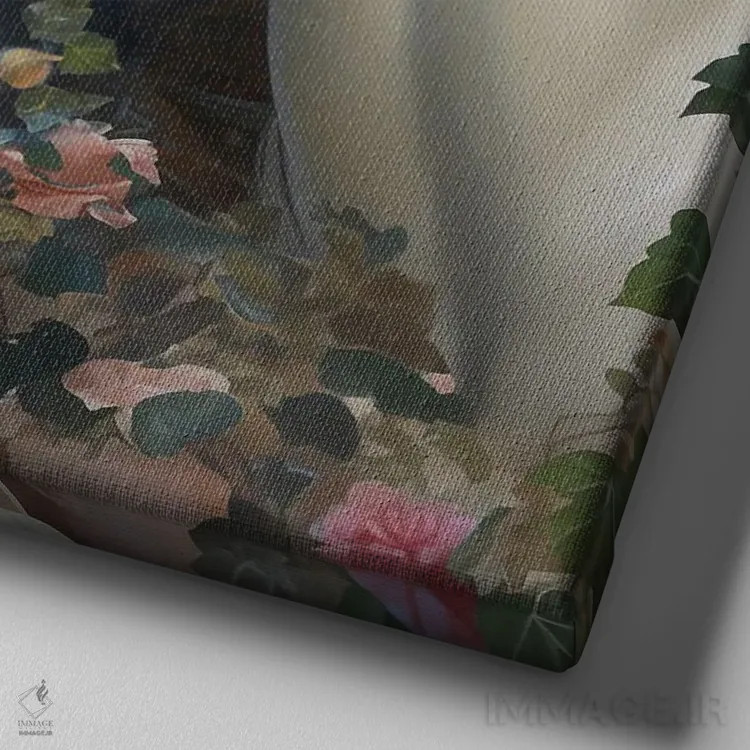 تابلو یک قلب واقعی اثر کلودیا مککینی - نمای نزدیک بافت بوم