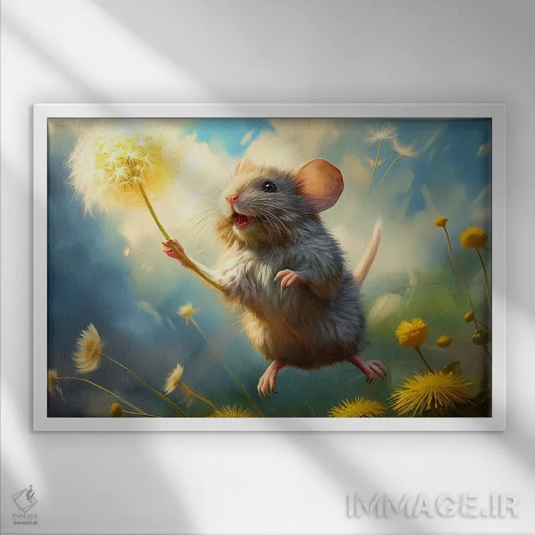 تابلو آرزو کن اثر کلودیا مککینی - نمای قابدار سفید