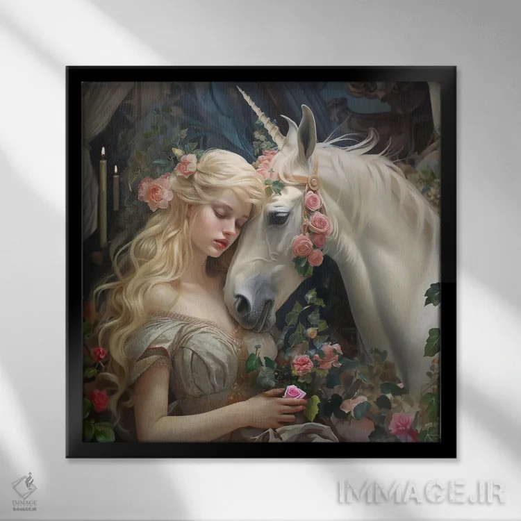 تابلو یک قلب واقعی اثر کلودیا مککینی - نمای قابدار مشکی