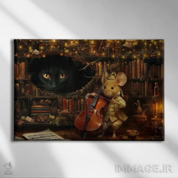 تابلو کنسرت برای یک نفر اثر کلودیا مککینی - نمای روبهرو روی دیوار