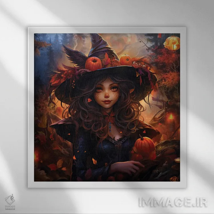 تابلو زمان جادویی اثر کلودیا مککینی - نمای قابدار سفید