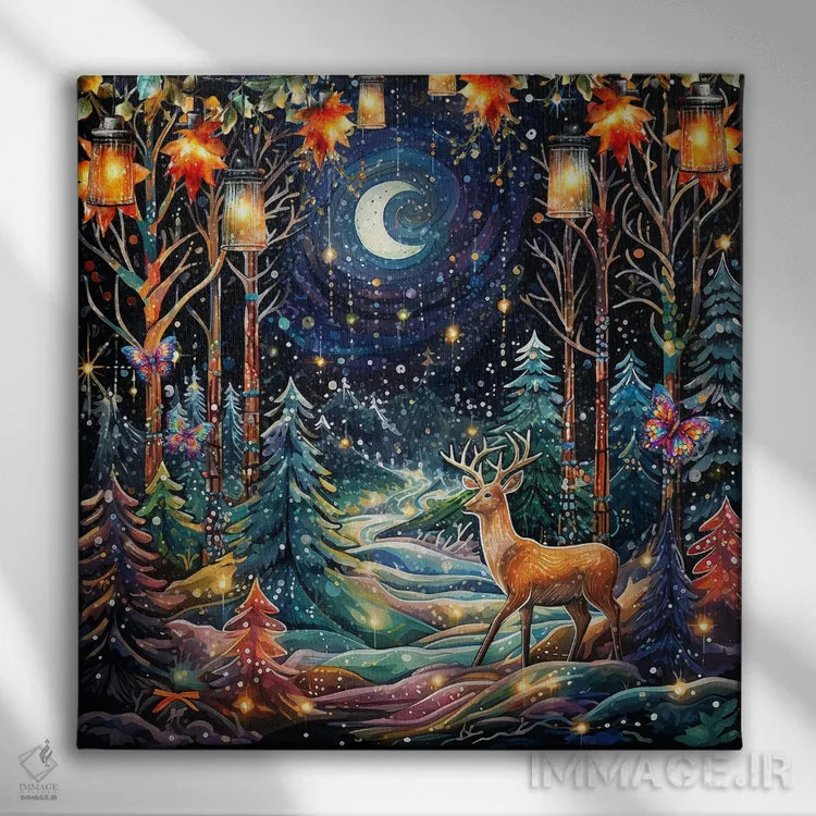 تابلو درخشش آسپن اثر کلودیا مککینی - نمای روبهرو روی دیوار