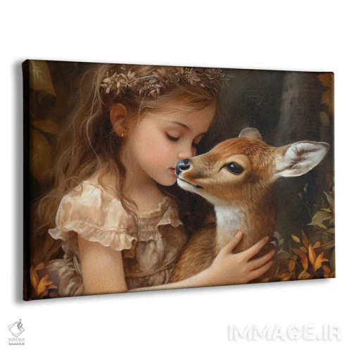 تابلو دو کودک در جنگل اثر کلودیا مککینی - نمای پرسپکتیو محصول