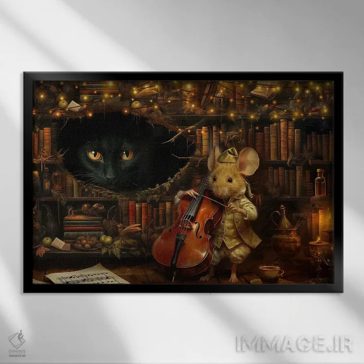 تابلو کنسرت برای یک نفر اثر کلودیا مککینی - نمای قابدار مشکی