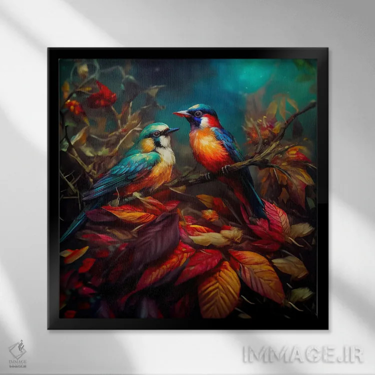 تابلو آواز پاییزی اثر کلودیا مککینی - نمای قابدار مشکی