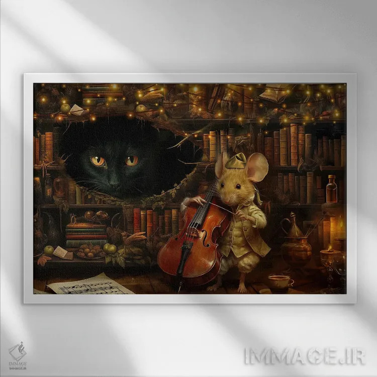 تابلو کنسرت برای یک نفر اثر کلودیا مککینی - نمای قابدار سفید