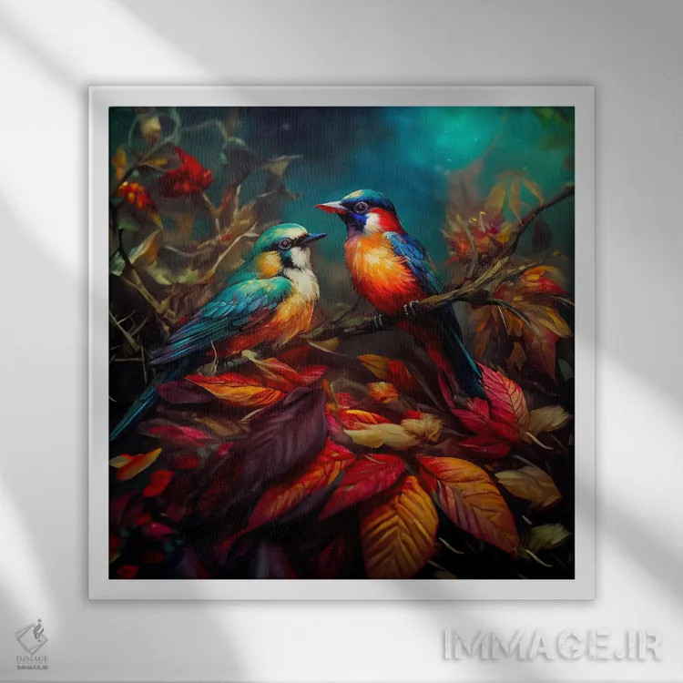 تابلو آواز پاییزی اثر کلودیا مککینی - نمای قابدار سفید