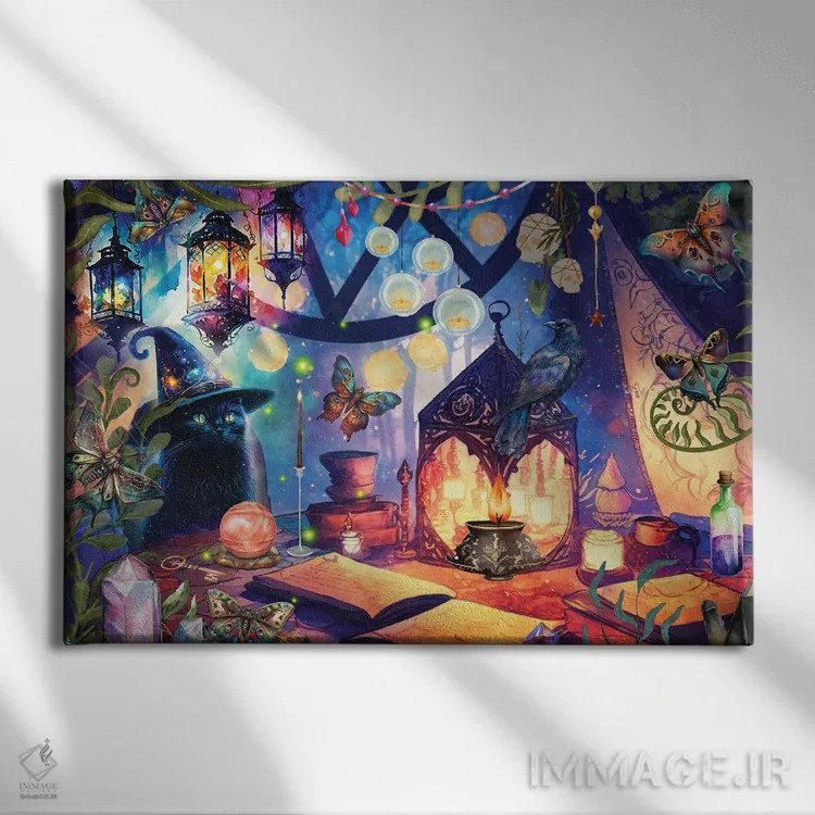 تابلو فالگیر اثر کلودیا مککینی - نمای روبهرو روی دیوار