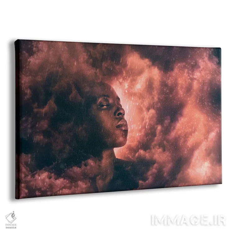 تابلو سر در ابرها اثر کلودیا مککینی - نمای پرسپکتیو محصول