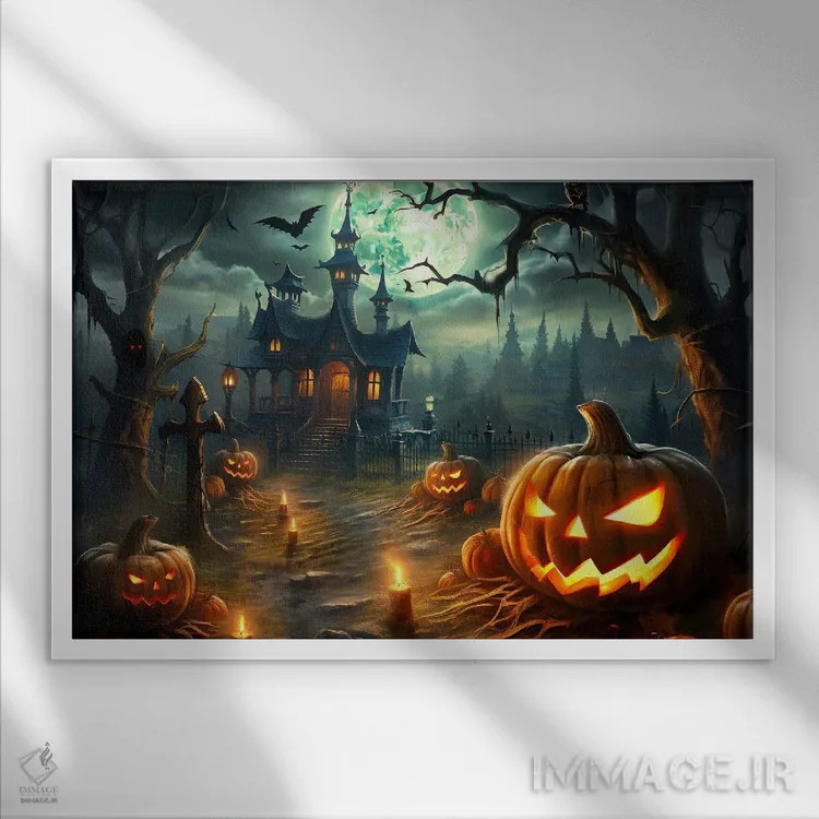 تابلو شیرینی یا شیطنت اثر کلودیا مککینی - نمای قابدار سفید