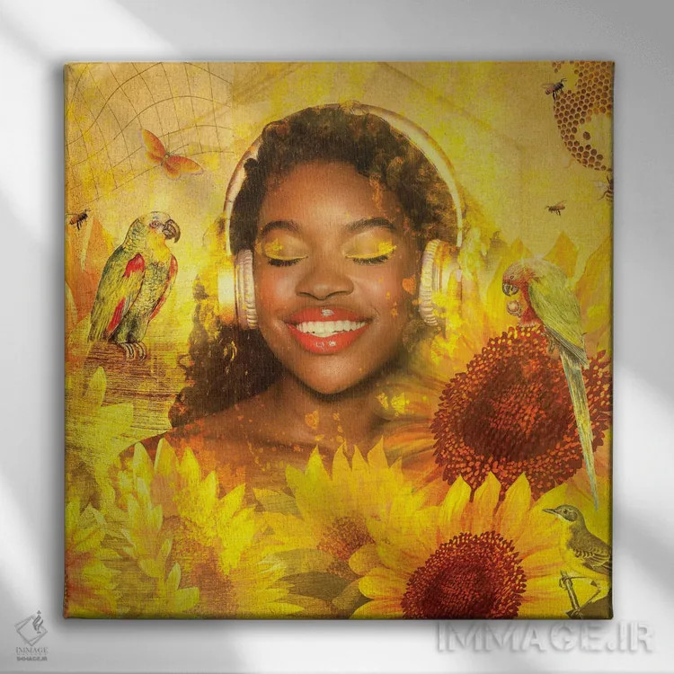 تابلو عزیز عزیزم اثر کلودیا مککینی - نمای روبهرو روی دیوار