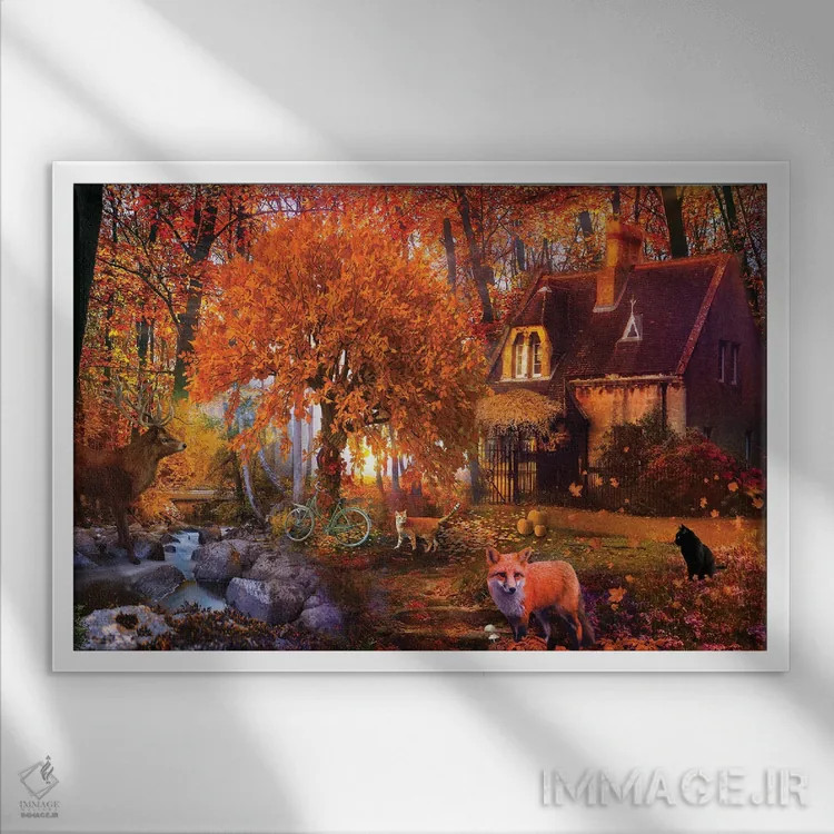 تابلو خانه برای تعطیلات اثر کلودیا مککینی - نمای قابدار سفید