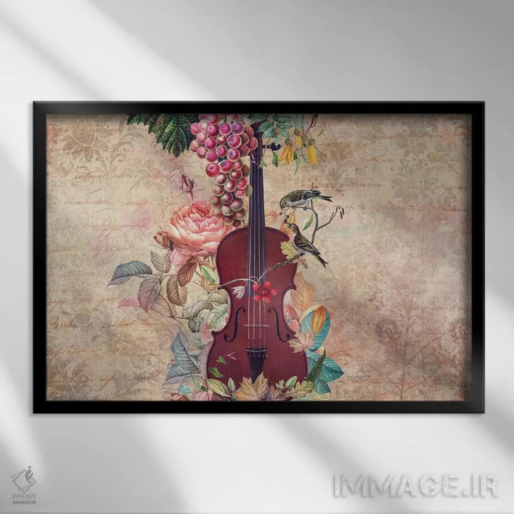 تابلو بهار (ایتالیایی) اثر کلودیا مککینی - نمای قابدار مشکی