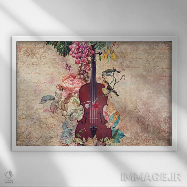 تابلو بهار (ایتالیایی) اثر کلودیا مککینی - نمای قابدار سفید