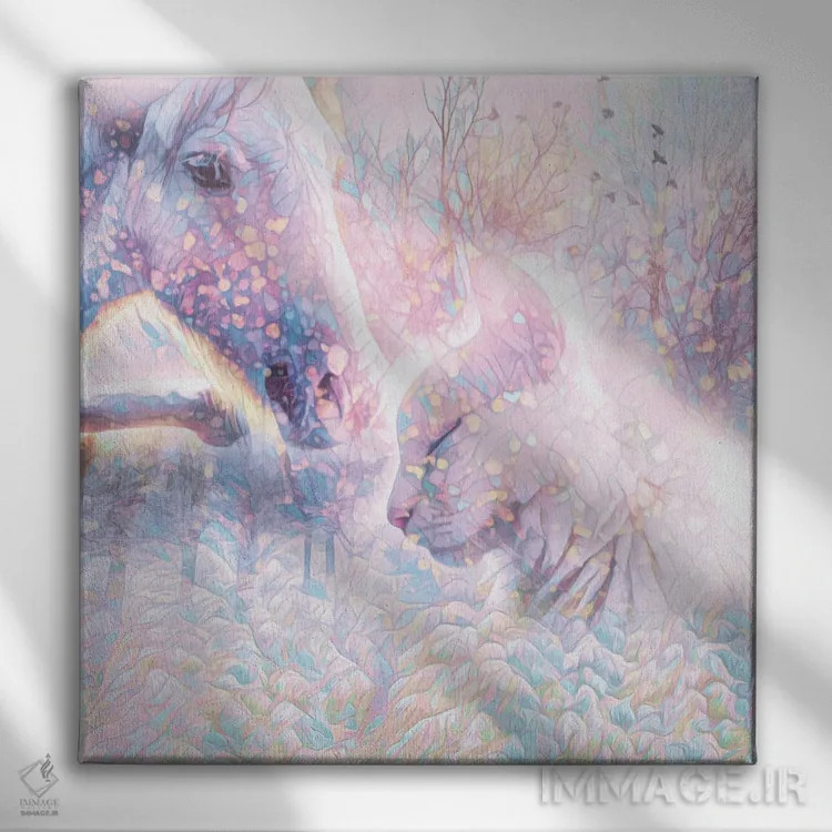 تابلو در شبی سرد زمستانی اثر کلودیا مککینی - نمای روبهرو روی دیوار