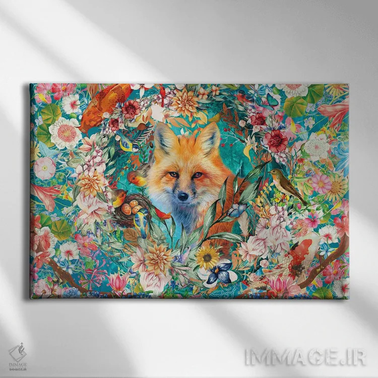 تابلو خانم روباه اثر کلودیا مککینی - نمای روبهرو روی دیوار