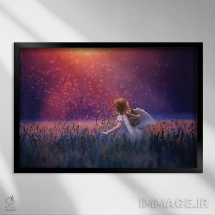 تابلو پردیس (بهشت) اثر کلودیا مککینی - نمای قابدار مشکی