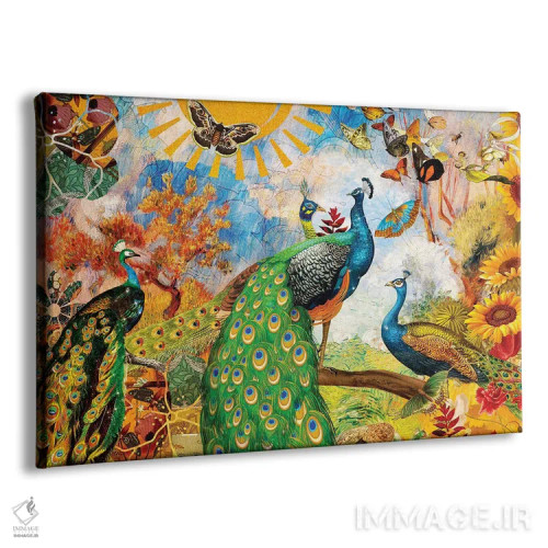 تابلو باغ طاووس اثر کلودیا مککینی - نمای پرسپکتیو محصول