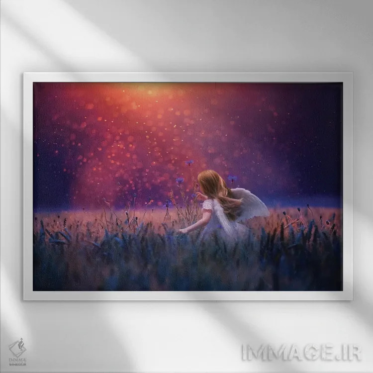 تابلو پردیس (بهشت) اثر کلودیا مککینی - نمای قابدار سفید