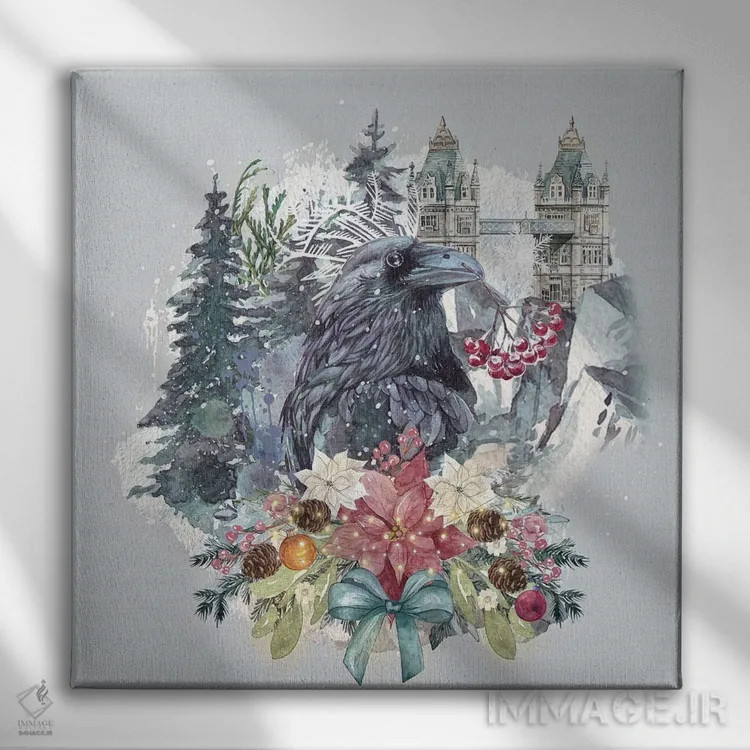 تابلو تعطیلات زاغ اثر کلودیا مککینی - نمای روبهرو روی دیوار