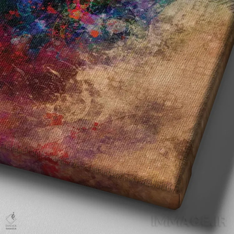 تابلو ملکه اثر کلودیا مککینی - نمای نزدیک بافت بوم