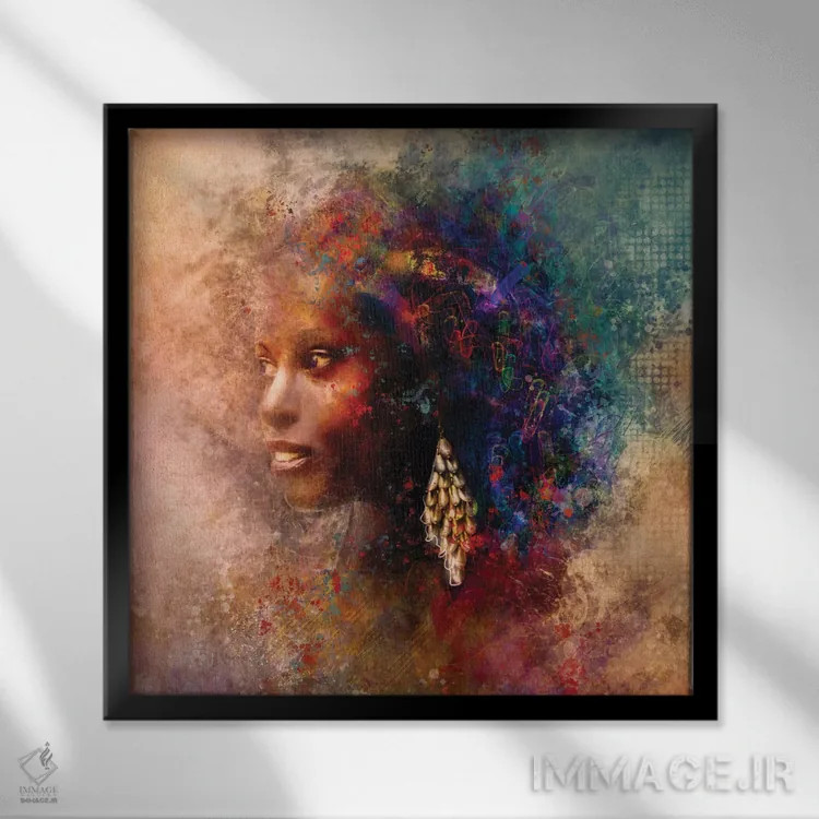 تابلو ملکه اثر کلودیا مککینی - نمای قابدار مشکی