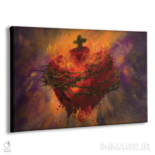 تابلو قلب مقدس اثر کلودیا مککینی - نمای پرسپکتیو محصول