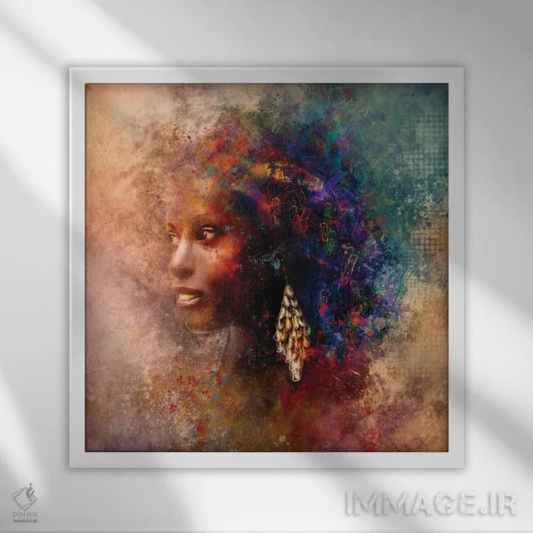 تابلو ملکه اثر کلودیا مککینی - نمای قابدار سفید