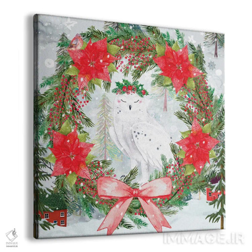 تابلو جغد برفی اثر کلودیا مککینی - نمای پرسپکتیو محصول