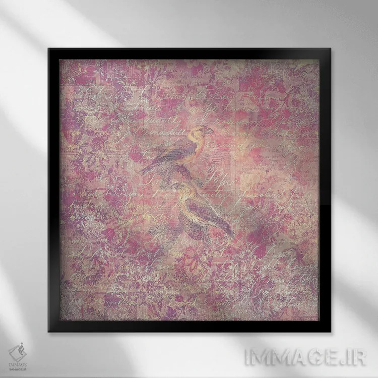 تابلو رمانتیک اثر کلودیا مککینی - نمای قابدار مشکی