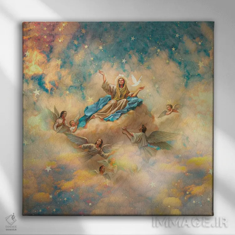 تابلو آوه (دعا یا نام) اثر کلودیا مککینی - نمای روبهرو روی دیوار