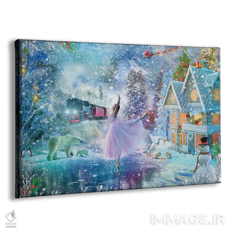 تابلو سرزمین عجایب زمستانی اثر کلودیا مککینی - نمای پرسپکتیو محصول