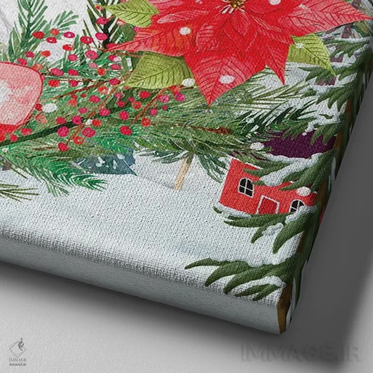 تابلو جغد برفی اثر کلودیا مککینی - نمای نزدیک بافت بوم