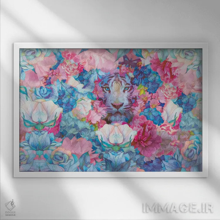 تابلو بهار وحشی اثر کلودیا مککینی - نمای قابدار سفید