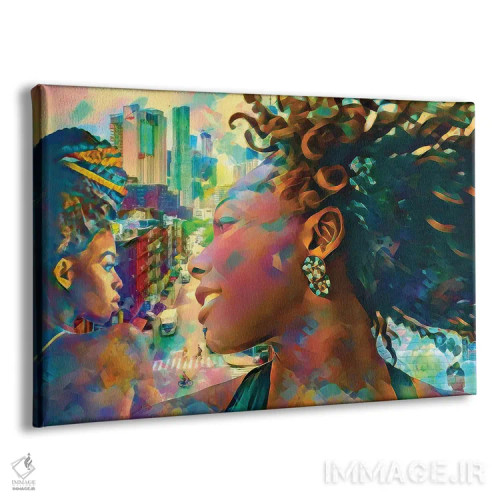 تابلو دختران شهر بزرگ اثر کلودیا مککینی - نمای پرسپکتیو محصول