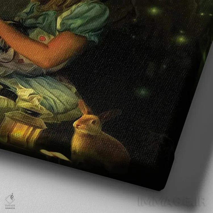 تابلو رویاهای واژهای اثر کلودیا مککینی - نمای نزدیک بافت بوم