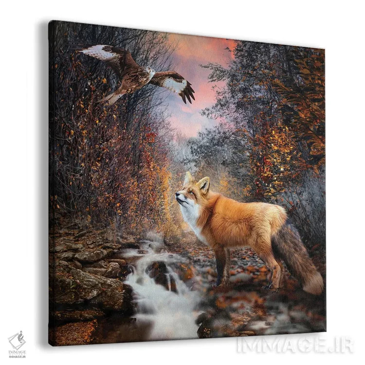 تابلو قدم زدن پاییزی اثر کلودیا مککینی - نمای پرسپکتیو محصول