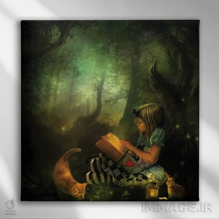 تابلو رویاهای واژهای اثر کلودیا مککینی - نمای روبهرو روی دیوار