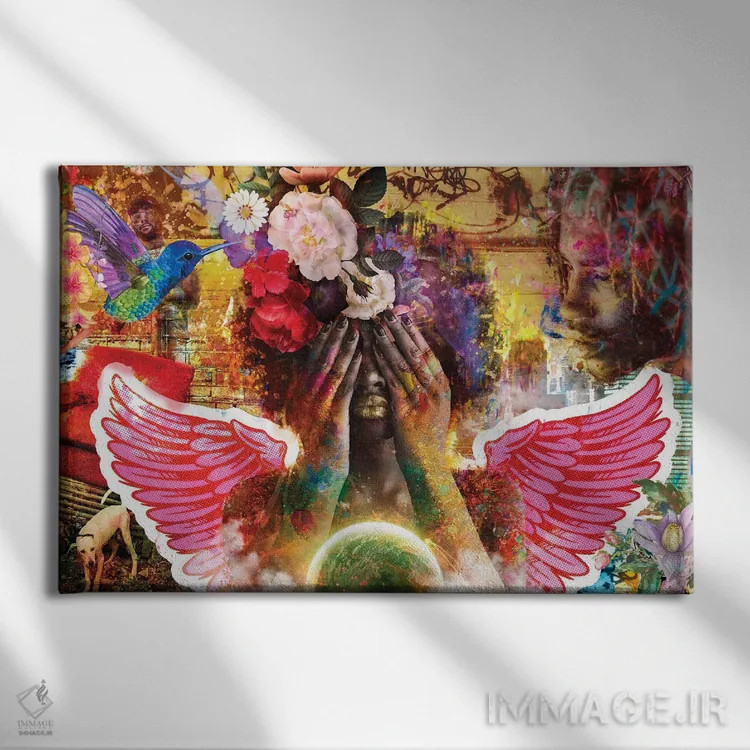 تابلو بیدار اثر کلودیا مککینی - نمای روبهرو روی دیوار