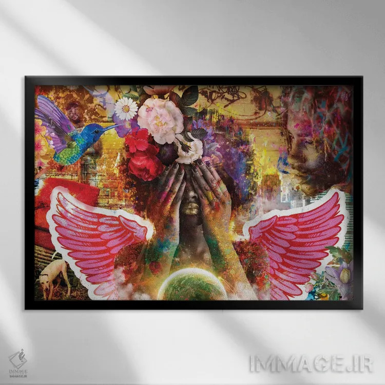 تابلو بیدار اثر کلودیا مککینی - نمای قابدار مشکی