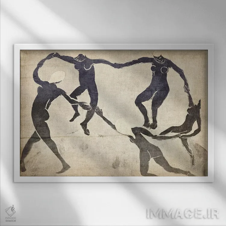 تابلو رقص شماره پنج اثر فایو بای فایو کالکتیو - نمای قابدار سفید