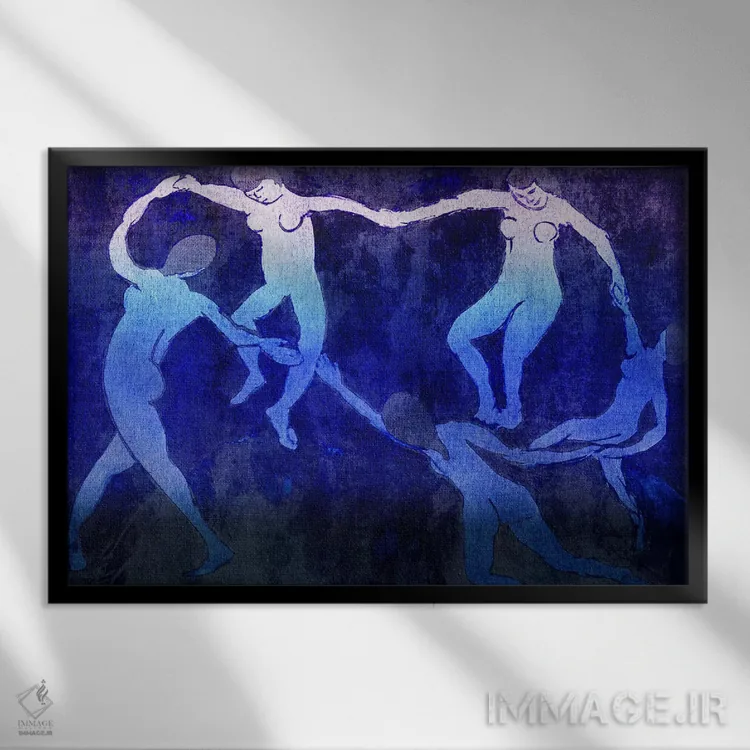 تابلو رقص شماره شش اثر فایو بای فایو کالکتیو - نمای قابدار مشکی