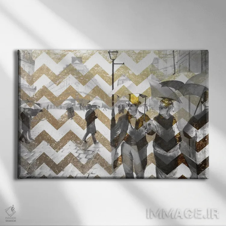 تابلو خیابان پاریس شماره هفت اثر فایو بای فایو کالکتیو - نمای روبهرو روی دیوار