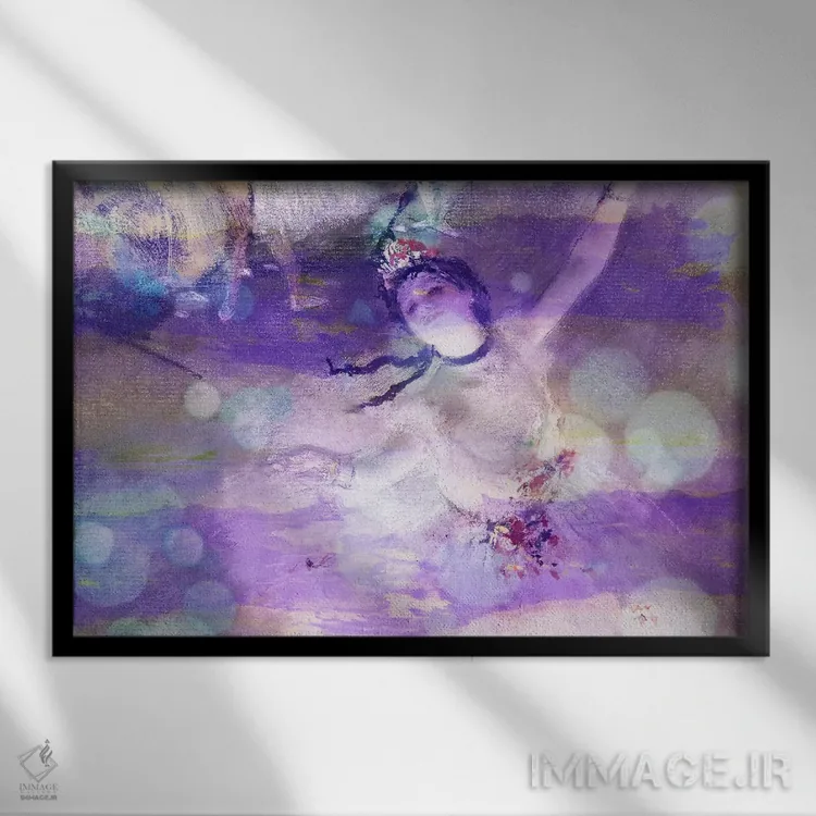 تابلو ستاره شماره دو اثر فایو بای فایو کالکتیو - نمای قابدار مشکی