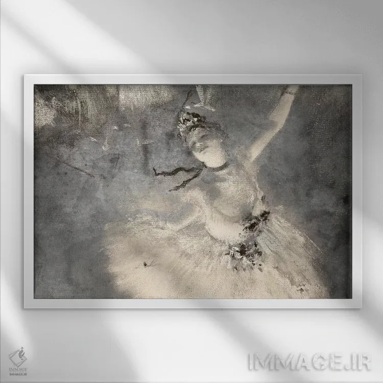 تابلو ستاره شماره چهار اثر فایو بای فایو کالکتیو - نمای قابدار سفید