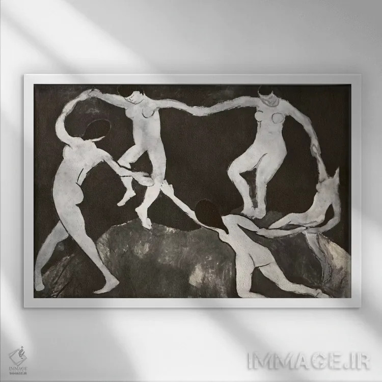 تابلو رقص دهم اثر فایو بای فایو کالکتیو - نمای قابدار سفید