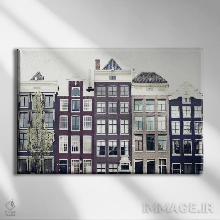 تابلو آمستردام (هلند) اثر کارولین مینت - نمای روبهرو روی دیوار